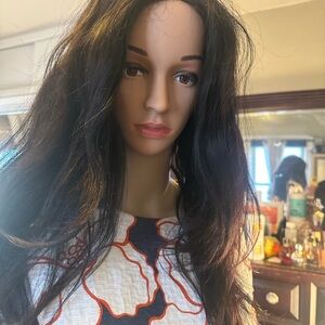 Black Long Wavy Women’s Wig - Sleek Natural Look